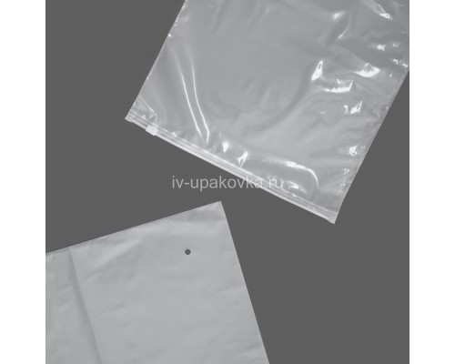 Пакет ЗИП-ЛОК с бегунком слайдер 30х40  (60+60мкм) прозр/матовый