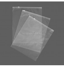 ЗИП-пакет с бегунком слайдер 35х45 (60+60мкм) прозрачный